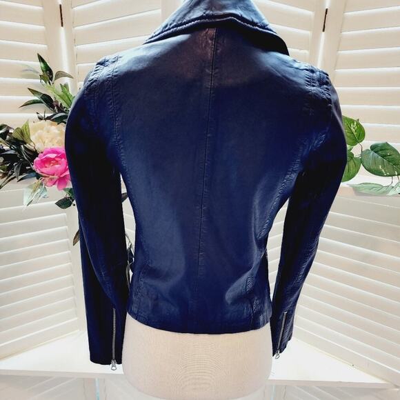 MADEWELL LEATHER MULTI ZIP POCKET MOTORCYCLE BLACK JACKET SIZE XS - Picture 7 of 9